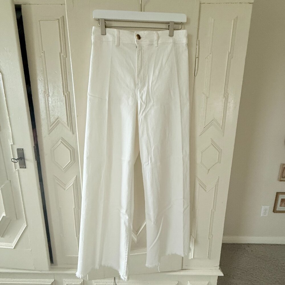 Billabong Free Fall Wide Leg Jeans,White, Size 29, NWT